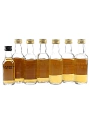 Assorted Highland Single Malt Whisky Bottled 1980s-1990s 7 x 5cl / 40%