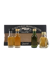Glenlivet Distillers Ltd - Quartet Set Bottled 1980s 4 x 5cl / 40%