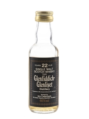 Glenfiddich Glenlivet 22 Year Old Bottled 1980s - Cadenhead's 5cl / 46%