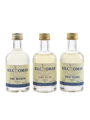 Kilchoman New Spirit - The Connoisseurs One Month, One Year & Two Year Old 3 x 5cl
