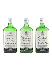 Gordon's Special Dry London Gin Bottled 1980s 3 x 75cl / 40%