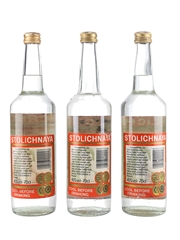 Stolichnaya Russian Vodka Bottled 1990s 3 x 70cl / 40%