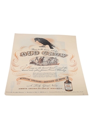 Old Crow Bourbon Advertising Print