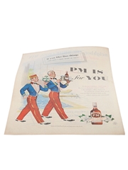 PM Whiskey Advertising Print 1955 - PM Is For You 35.5cm x 26.5cm