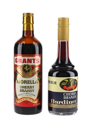 Grants Morella & Bardinet Cherry Brandy Bottled 1970s-1980s 50cl-68cl