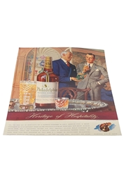 Philadelphia Blended Whisky Whiskey Advertising Print 1940s - Heritage of Hospitality 35.5cm x 26cm