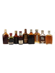 Assorted Blended Scotch Whisky Bottled 1930s-1950s 9 x 5cl