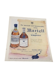 Martell Advertising Print May 1953 - An Ancient And Honourable Title Martell Of Cognac 36cm x 25.5cm