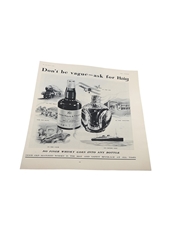 Haig Whisky Advertising Print 11 July 1934 - Don't Be Vague - Ask For Haig 23.5cm x 31.5cm