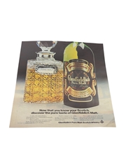 Glenfiddich Pure Malt Advertising Print 1980s 30cm x 22cm