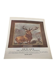 Dewar's Whisky Advertising Print 2 May 1925 - The Monarch of Whiskies 38cm x 26cm
