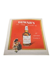 Dewar's Whisky Advertising Print 17 November 1956 - It Never Varies 37cm x 26cm