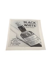 Buchanan's Black & White Advertising Print