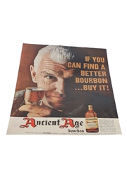 Ancient Age Straight Kentucky Bourbon Advertising Print 1960s - If You Can Find A Better Bourbon...Buy It! 35cm x 26cm