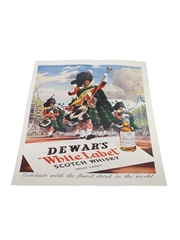 Dewar's White Label Scotch Whisky Advertisement Print