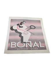 Bonal Aperitif Advertising Print 1933 27cm x 38cm