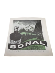 Bonal Aperitif Advertising Print 1936 27cm x 38cm