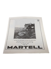 Martell Advertising Print 22 July 1939 38cm x 28cm