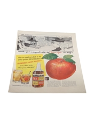 Hiram Walker's Ten High Advertising Print 1941 - Double Your Enjoyment 26m x 36cm