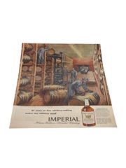 Hiram Walker Imperial Whisky Advertising Print 1945 36cm x 26cm