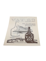 VAT 69 Whisky Advertisement Print