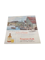 Seagram's VO Canadian Whisky Advertising Print