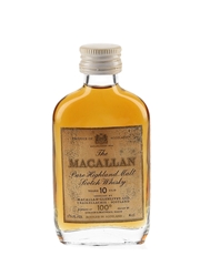 Macallan 10 Year Old 100 Proof Bottled 1970s-1980s - Gordon & MacPhail 4cl / 57%