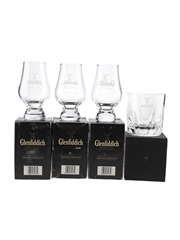 Glenfiddich Glasses Glencairn Nosing Glasses & Tumblers 11.5cm & 8cm Tall