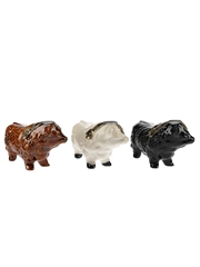 Rutherford's Bull Ceramic Miniatures Bottled 1980s 6 x 5cl / 40%