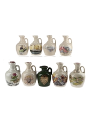 Rutherford's Ceramic Decanter Montrose Potteries 9 x 5cl