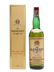 Glenlivet 12 Year Old Bottled 1990s - Seagram Italia 70cl / 43%