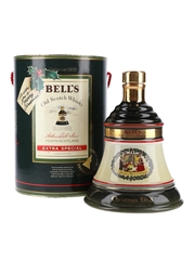 Bell's Christmas 1988 Ceramic Decanter