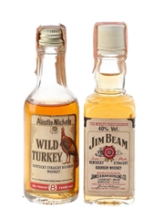 Wild Turkey 8 Year Old & Jim Beam  2 x 5cl