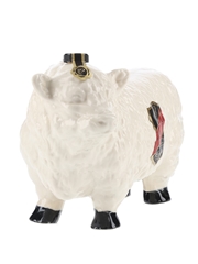 Rutherfords White Bull Ceramic Decanter