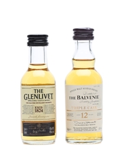 Glenlivet Master Distillers & Balvenie Triple Cask Miniatures 