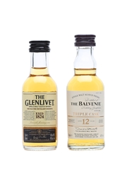 Glenlivet Master Distillers & Balvenie Triple Cask Miniatures 
