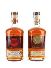 Bacardi 8 Reserva Ocho & 10 Year Old Gran Reserva Diez