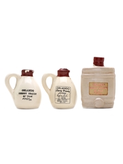 Orlando Cherry Brandy Ceramics Bottled 1960s-1970s 3 x 5cl / 24%