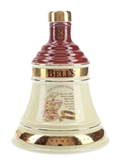 Bells Christmas 1997 Ceramic Decanter