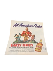 Early Times Kentucky Straight Bourbon Whisky Advertising Print