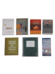 Assorted Drinks Books & Whisky Map of Scoland