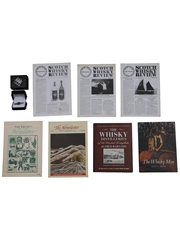Assorted Whisky Books & Monkey Shoulder Tie Clip