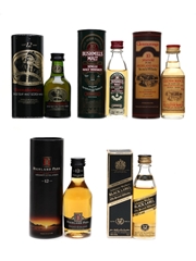 Assorted Whisky Miniatures Bunnahabhain, Highland Park, Glenmorangie 5 x 5cl / 40%
