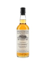 Springbank 1991 18 Year Old Bottled 2010 - Private Cask Bottling 70cl / 49.3%