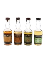 Chartreuse Green & Yellow Bottled 1950s-1960s 4 x 3cl / 48.8%