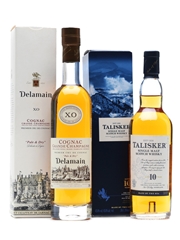 Delamain X.O Cognac & Talisker 10 Years Old 2 x 20cl 