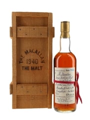 Macallan 1940 Handwritten Label