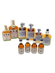 Assorted Cognacs Bottled 1950s-1970s - Courvoisier & Martell 10 x 5-15cl / 40%