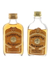 Highland Park 8 Year Old 70 Proof & 100 Proof Bottled 1970s - Gordon & MacPhail 2 x 5cl