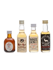Blended Scotch Whisky Miniatures White Lion, White Hart, White Stag, Whiteinch 4 x 5cl / 40%